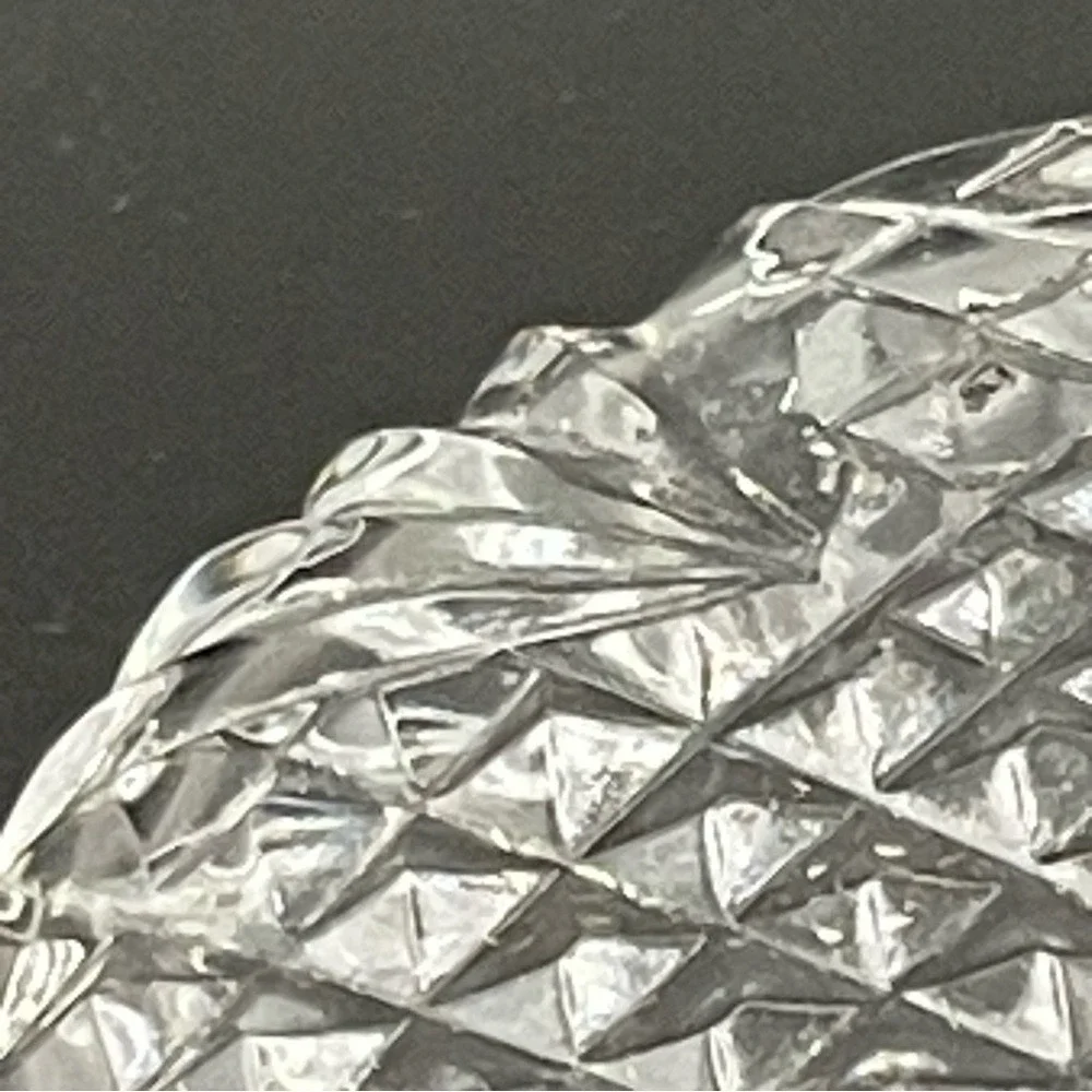 Astral Diamond Cut Bowl Full Lead Handmade Crystal Korea Clear‎ 3 Inch